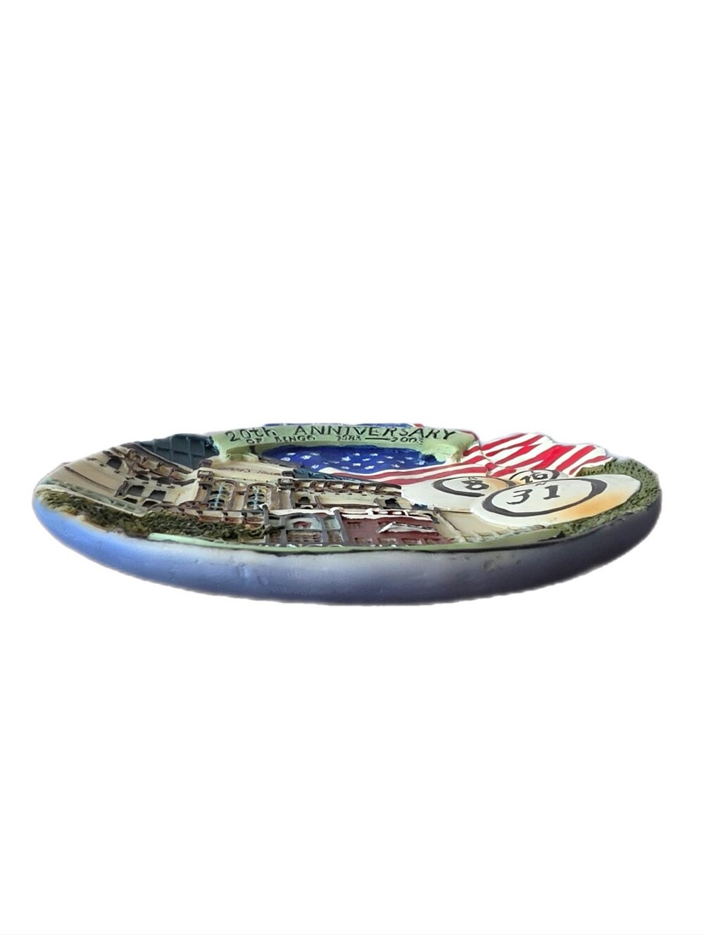 Vintage Sam's Town Las Vegas Bingo Parlor 20th Anniversary 2003 Collectors Plate - Picture 4 of 4